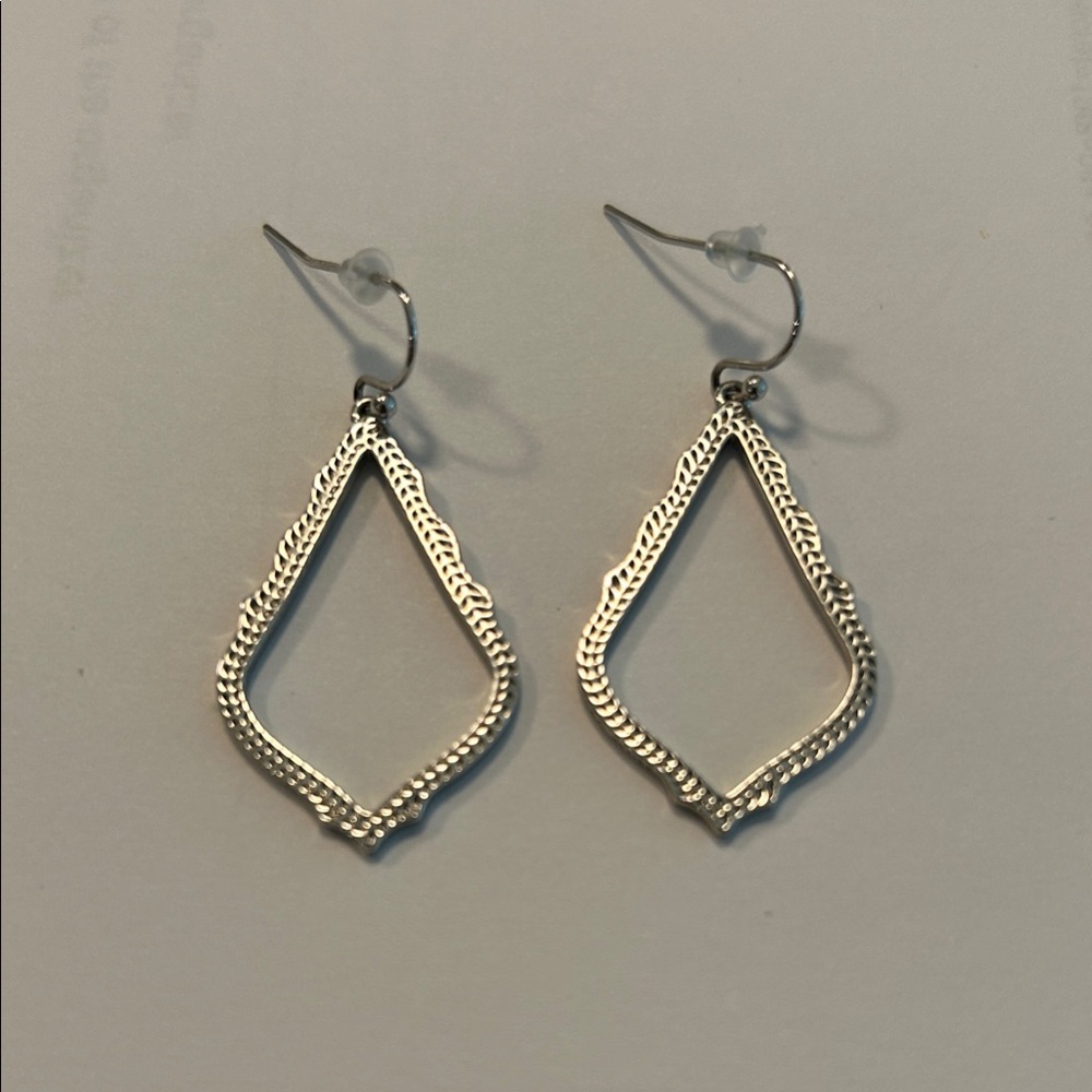 Kendra Scott Silver Geometric Earrings